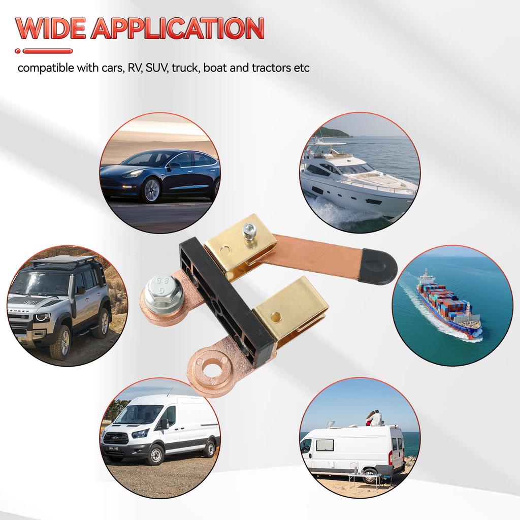 Side Post Knife Blade Master Switch 12V 24V Battery Disconnect Switch For Auto Car RV Boat Truck Battery Cut Off Shut Off Switch