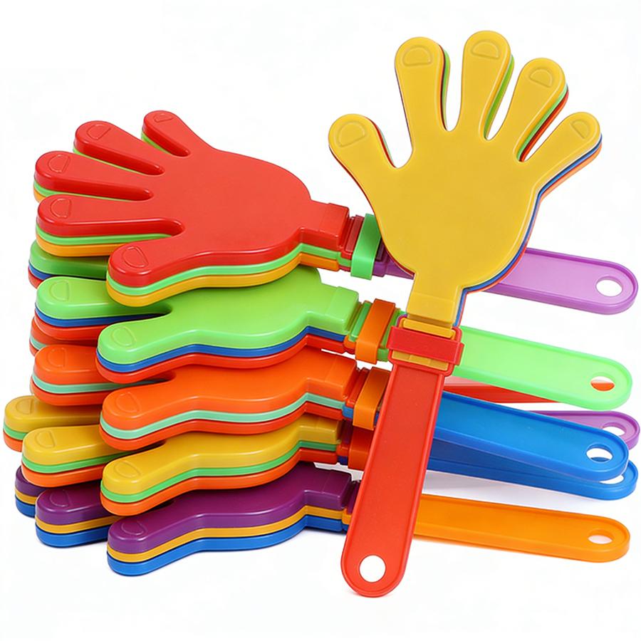 10pcs Plastic Hand Clappers Festive Noise Makers for Birthday Parties Sports Events & Celebrations Party Supplies Small Gifts
