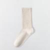 Women's Pure Cotton Mid-calf Socks, Pure Cotton Antibacterial, Deodorizing, Anti-pilling, All-cotton Solid Color, Comfortable