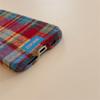 Retro Plaid Phone Case for iPhone 15, iPhone 16, iPhone 17 Pro Max