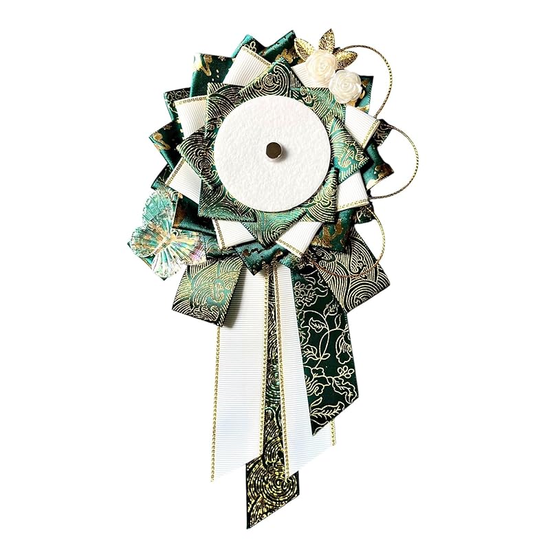 

[seven the world] rosette for can badge white Oshikatsu For can badge 57mm ita bag handmade rose butterfly altar birthday party Itaba tin badge