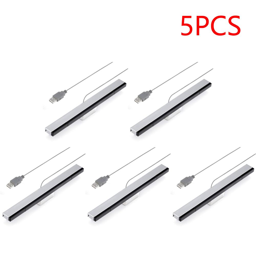 Kabelgebundener Fernbedienungssensor-Balken Empfänger Sensor-Balken USB Ersatz Infrarot TV Strahl Kabelgebundener Sensor-Balken für Wii/Wii U