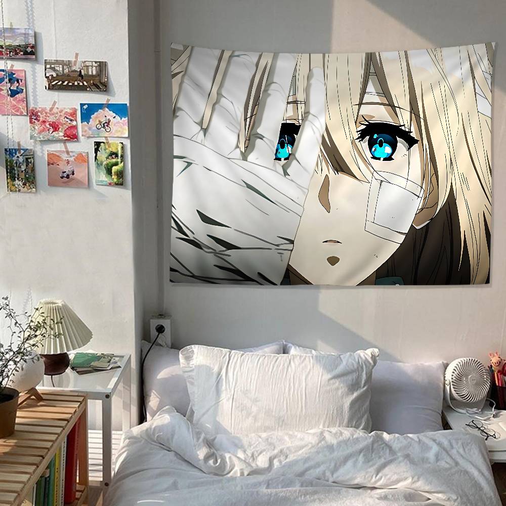 Anime Evergarden Cartoon Tapestry Wall Hanging Decoration Household Home Decor