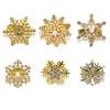 Snowflake Napkin Rings New Year Christmas Napkin Buckle with Pearl Alloy Napkin  Holders Home Table Accessories Christmas Decors