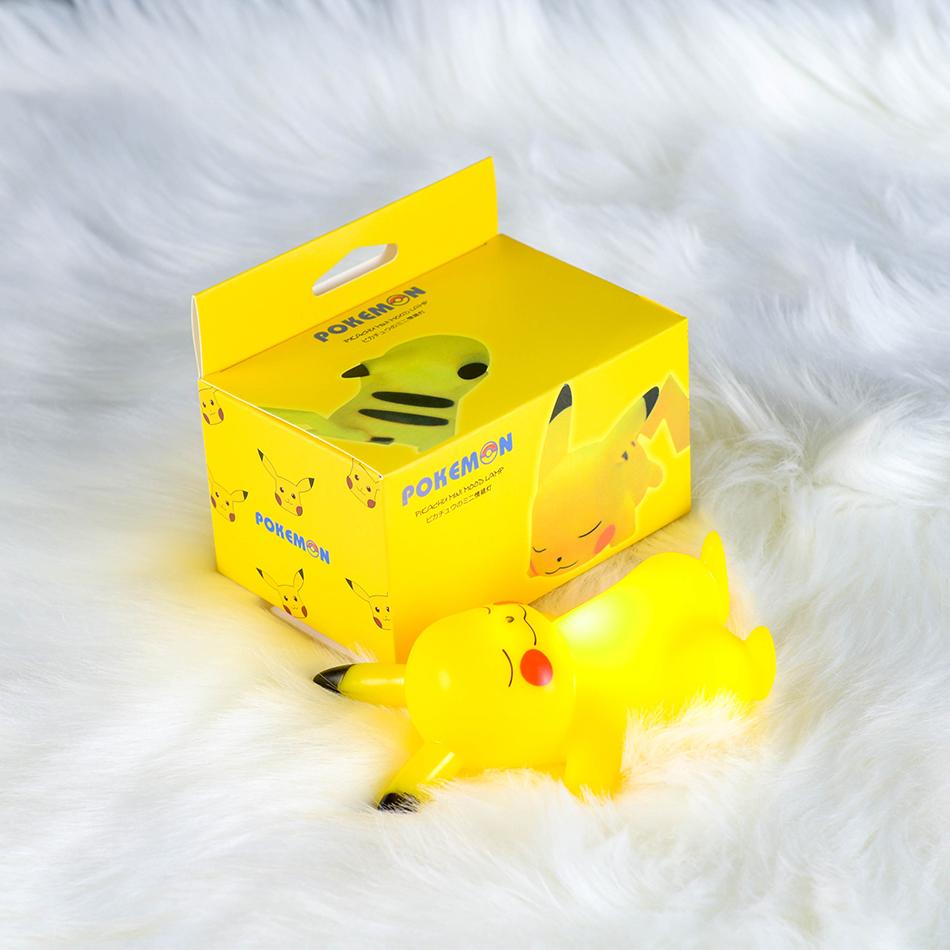 12cm Pokemon Pikachu Night Light Anime Figure Cute Bedside Lamp For Bedrooms Ornaments Children's Luminous Toys Christmas Gift