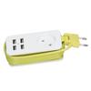 Power Strip 1200W 10A Fireproof  Adapter with 4 USB Port for Smartphones Tablet