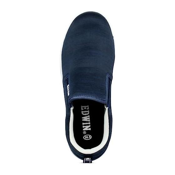[Edwin] Men's Slip-on Safety Shoes, Low Cut, Ultra Lightweight, Work Shoes, Resin Toecap, Plastic Core, EVA Sole, Toe Protection, Sneakers, Simple,