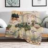 Coperta da Lanciare Mappa del Bosco dei 100 Acri Coperta Leggera Accogliente per Letto Divano