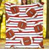 American football Theme Printed Blanket - Perfect for Couch, Bed, Travel & Outdoor Use | Machine Washable, Cozy & Durable.