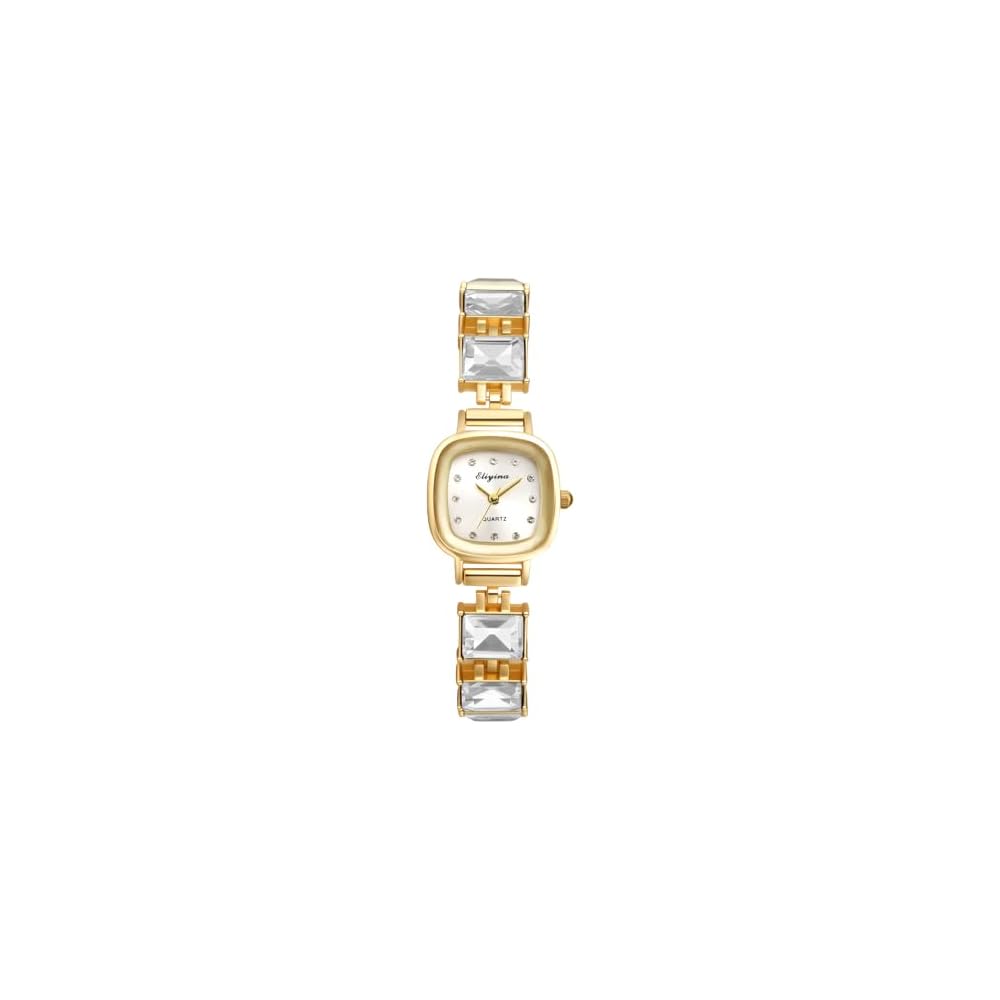 Goaqua Select Women's Square Fashion Watch Adjustable Stainless Steel Bracelet White