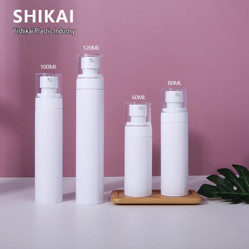 Shikai 100ml Transparent Black Sunscreen Fine Mist Spray Bottle + 60/120ml Alcohol Vacuum Sub-Packaging Bottle