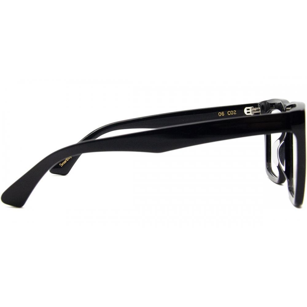 Smartbuy Collection Full Rim Square Black Unisex Eyeglasses Sei 06 C02