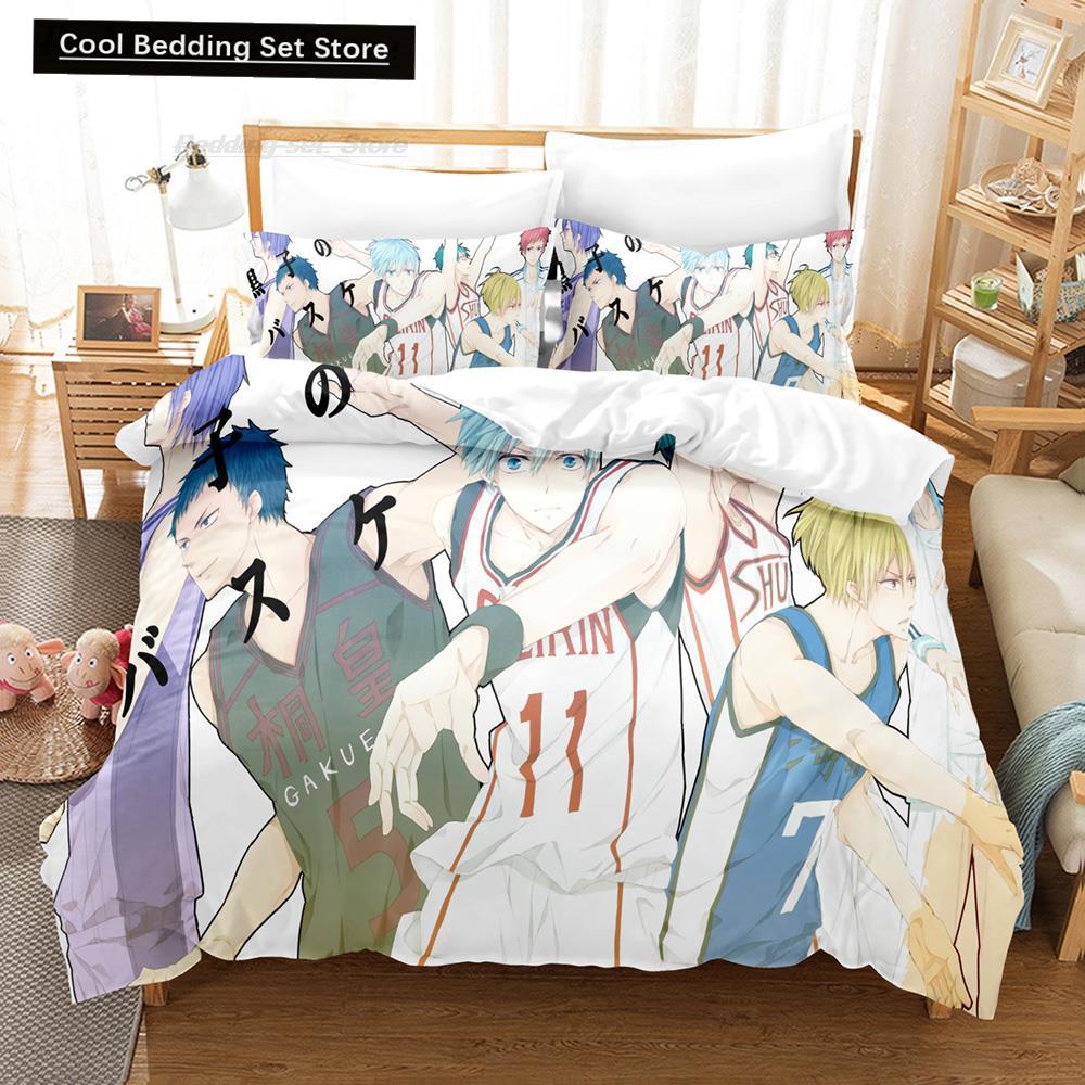 New 3D Print Cartoon Kuroko's Basketball Bedding Set Single Twin Full Queen King Size Bed Set Adult Kid Bedroom Duvet Cover Sets