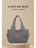 2025 Women's One-Shoulder Bag: Trendy, Versatile Canvas Handbag with Large Capacity, Simple Korean Style, Solid Color.