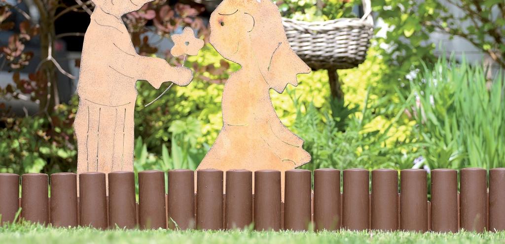 Garden Plastic Border Palisade in , 2.4m, for Lawn