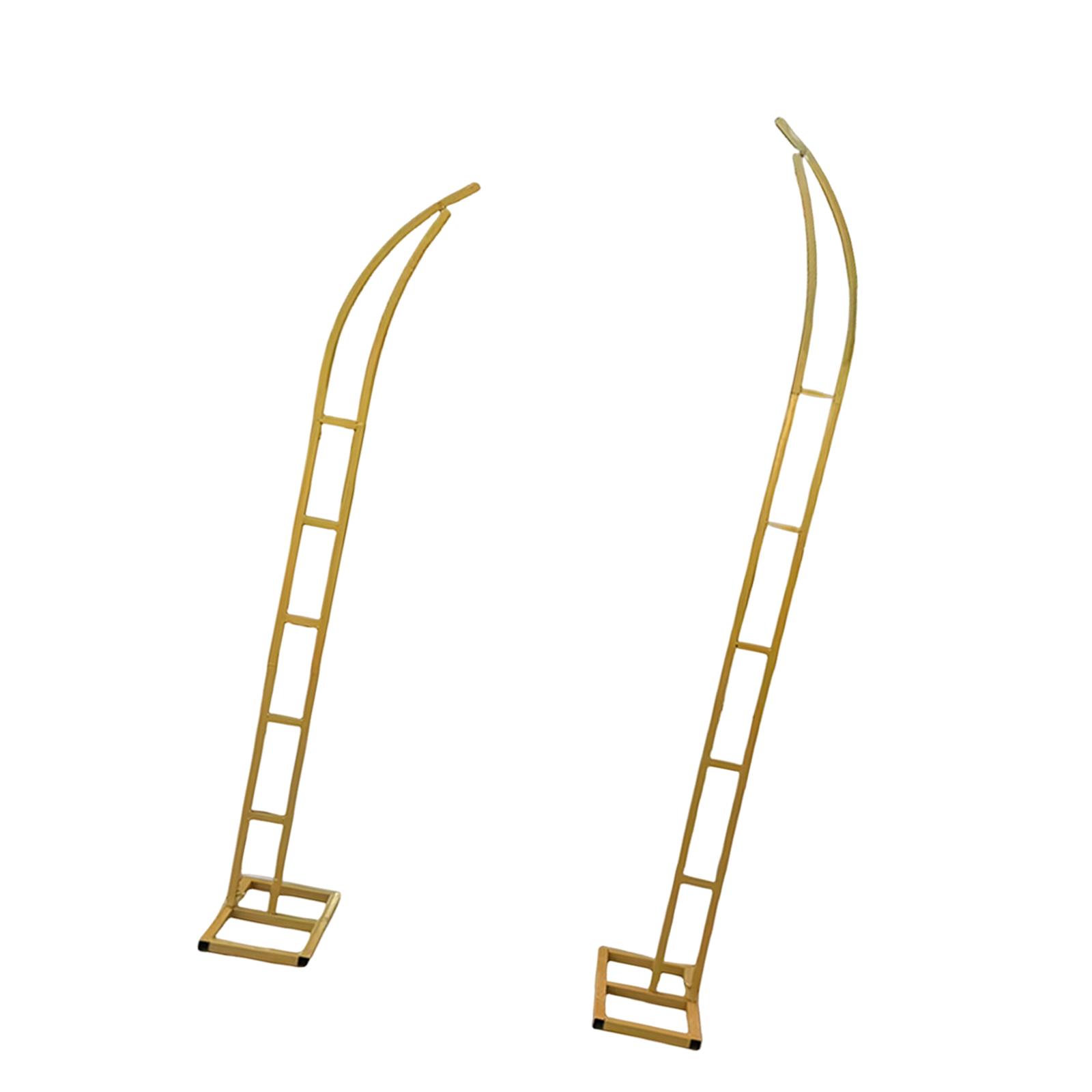 2 шт. 1,8 м и 2,1 м Металлическая свадебная арка с изогнутым верхом для вечеринок в сезон выпускных, арка, прочная полуоткрытая конструкция, подставка для фона