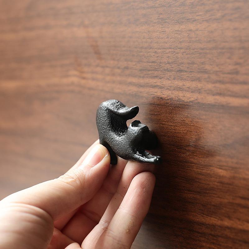 Matte Black Cast Iron Wardrobe/wine Cabinet Drawer Handles, American Minimalist Furniture Cabinet Door Creative Metal Handles