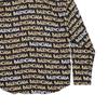 Balenciaga All Over Logo Collared Long Sleeve Shirt 681812TRLJ31094