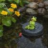 Resin Frog Statue for Backyard Accents Floating Pond Ornament, Realistic Animal Statue, Garden Ornaments Patio Decoration Weather Resistant Sculptures