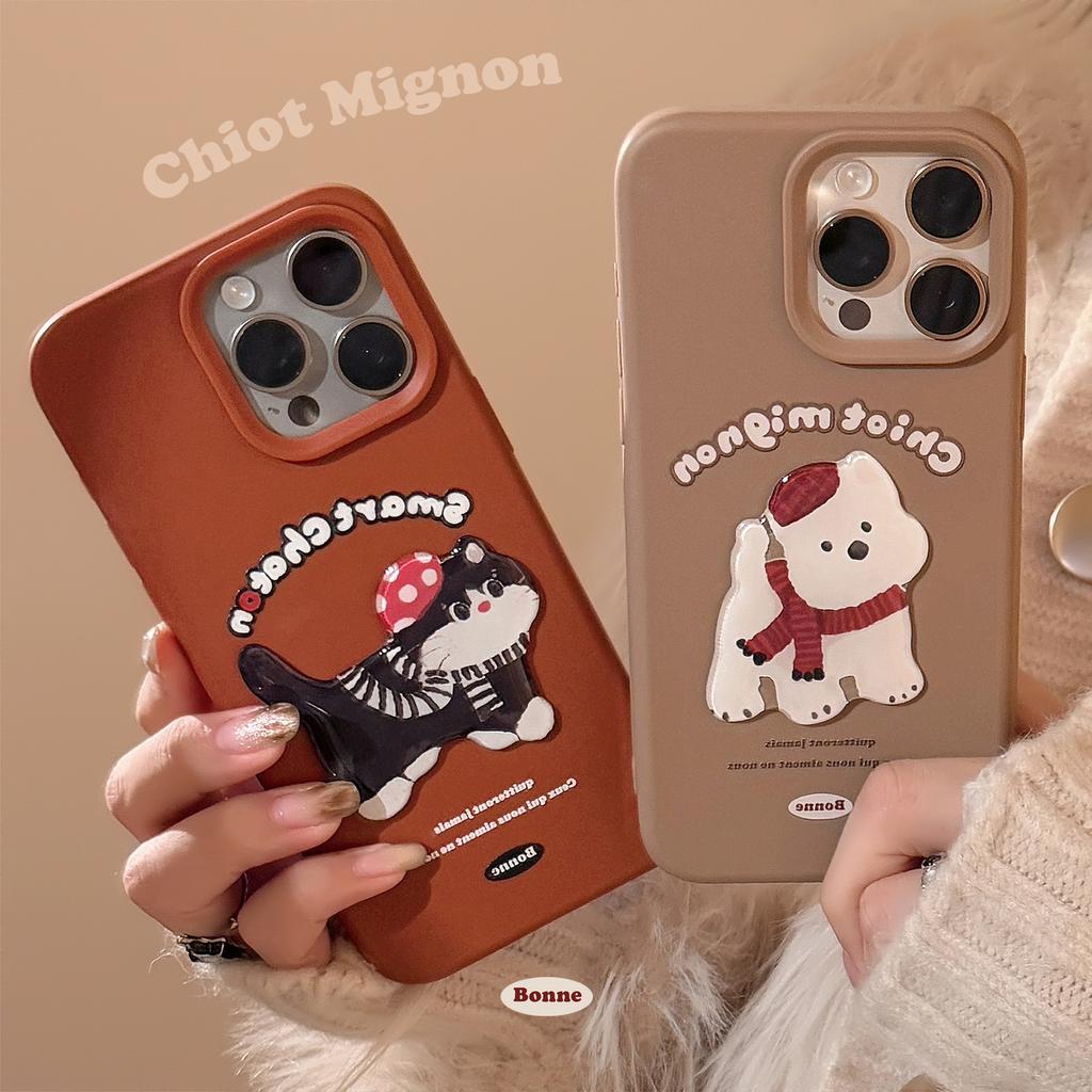 Autumn and Winter Couple Cartoon Small Animals Apple 16 Mobile Phone Case Iphone17 Suitable for 1315promax Soft Sleeve