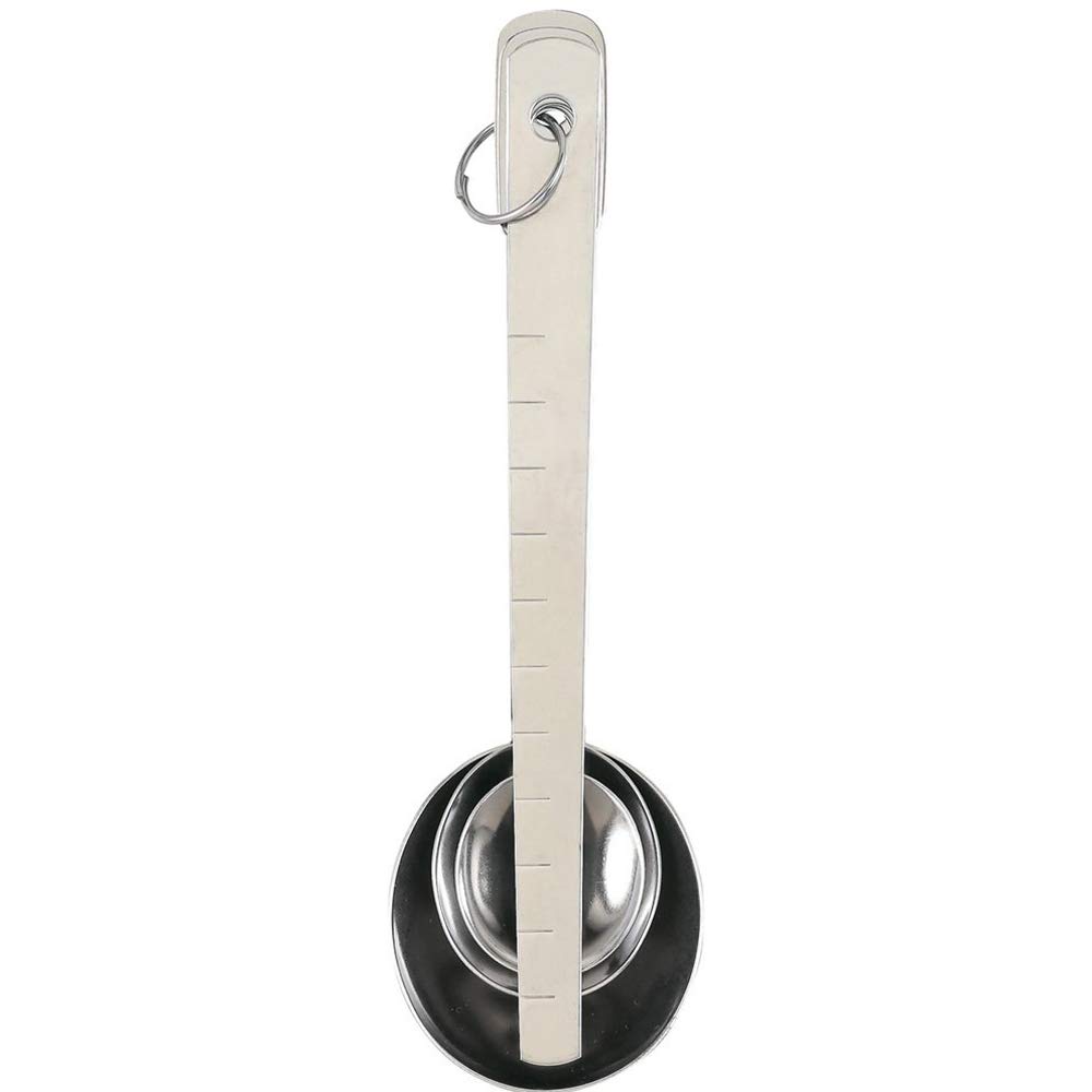 KAI Wellness Measuring Spoon Stainless Made in DH6508 Set, Steel, Japan,