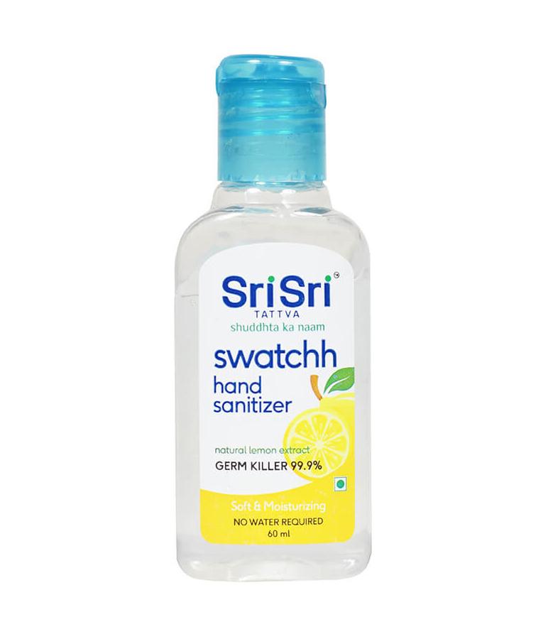 

Антисептик для рук с Лимоном (60 мл), Swatchh Hand Sanitizer, Sri Sri Tattva 3.9625
