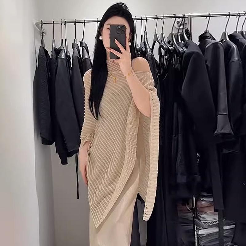 Summer New Hollow Knitted Bat Sleeve Cape Sun Protection Blouse For Women