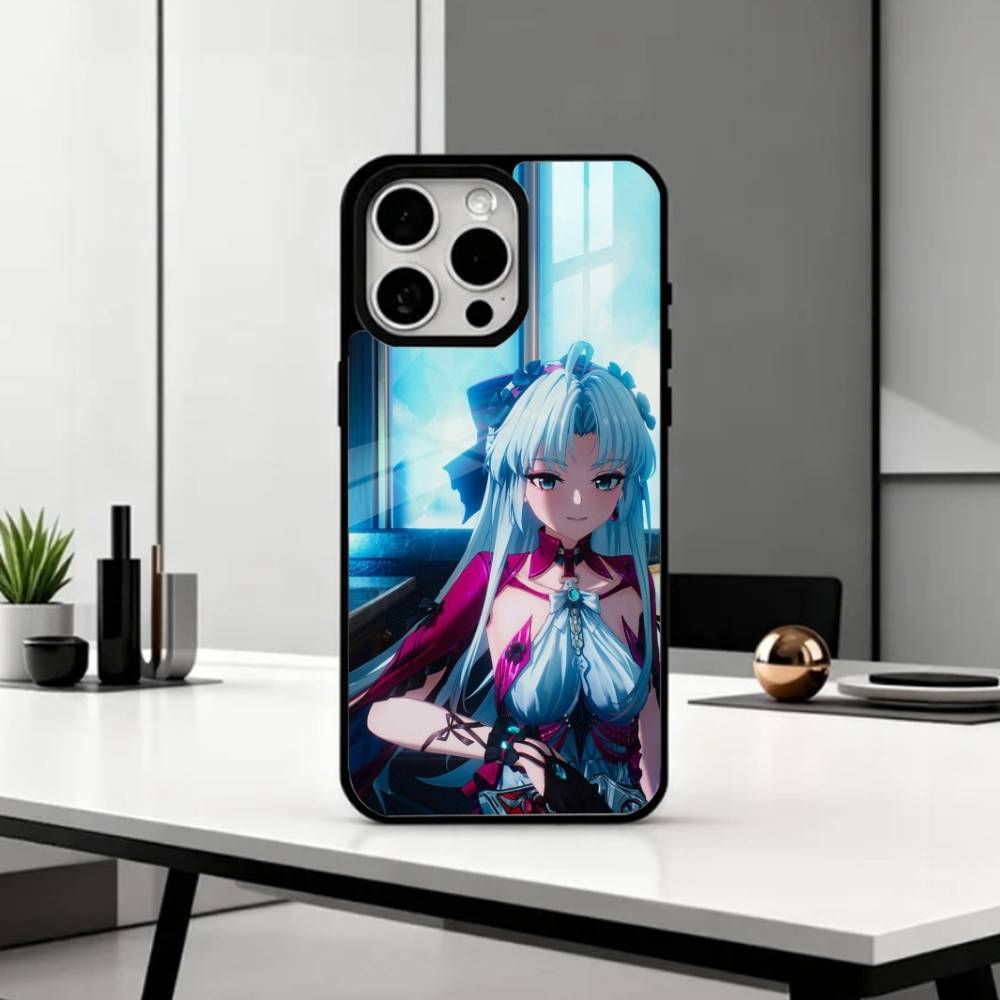 W-Wuthering Waves C-Carlotta    Phone Case For iPhone17,16,15,14,13,12,11 Plus,Pro Max Magnetic For Magsafe Wireless Charging