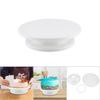 Cake Decorating Turntable Rotating Revolving Stand Pastry Baking Decoration Tool Set (White)