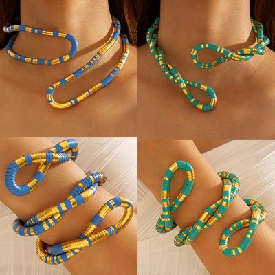 Accessories, Punk Hip-hop Style Serpentine Can Be Wrapped Around the Collar At Will, Exaggerated Trend Necklaces