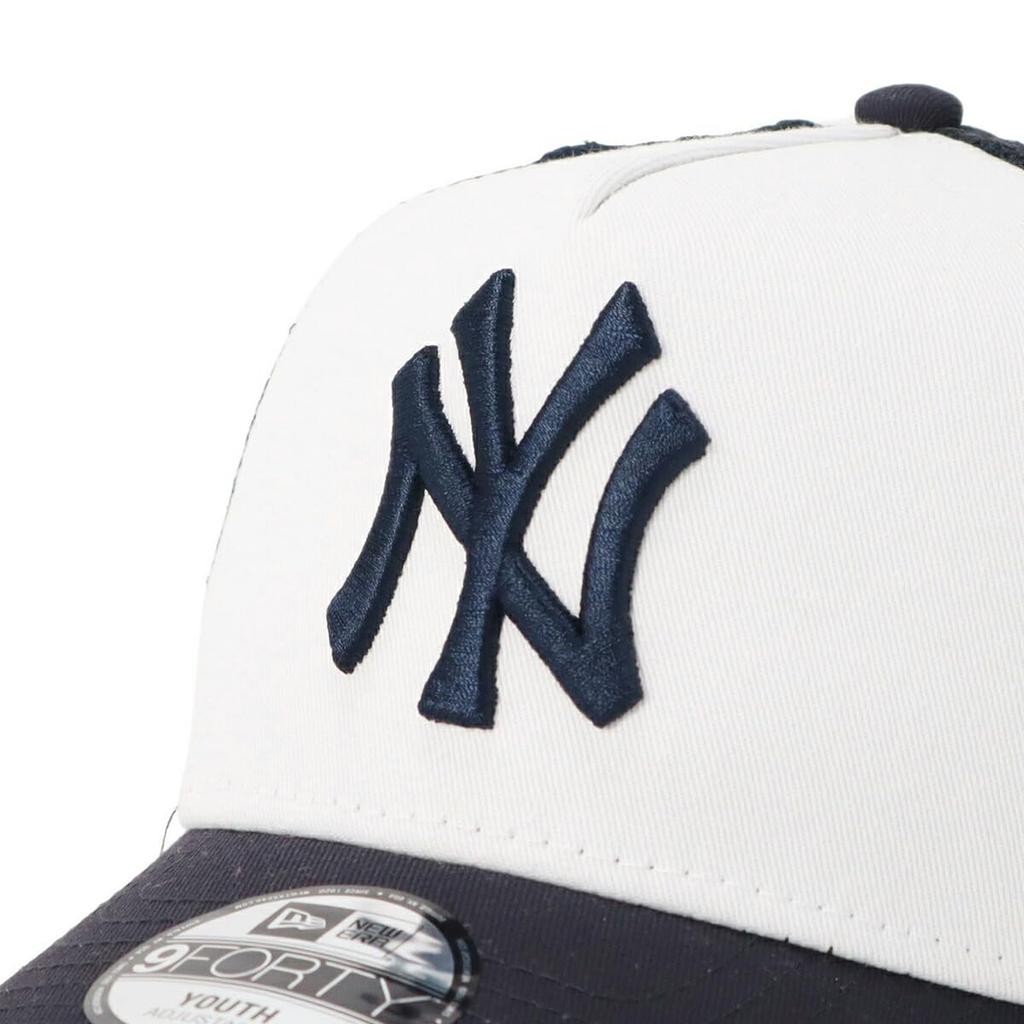 New Era Kinder Mesh Cap Youth MLB Baumwolle NY YOUTH YTH 940AFTR NEYYAN MESH NVY 14392018 NER36K3908 9FORTYA-Frame Weiß/Marine 52-56cm