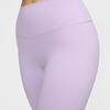 Nike One High-Waisted Slim Fit Solid Color Nine-Point Sports Pants Women Bottoms Lilac FN3233-512