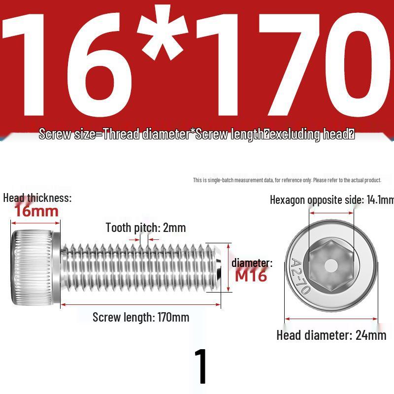 304 Stainless Steel Hex Socket Cap Screw with Extended Thread