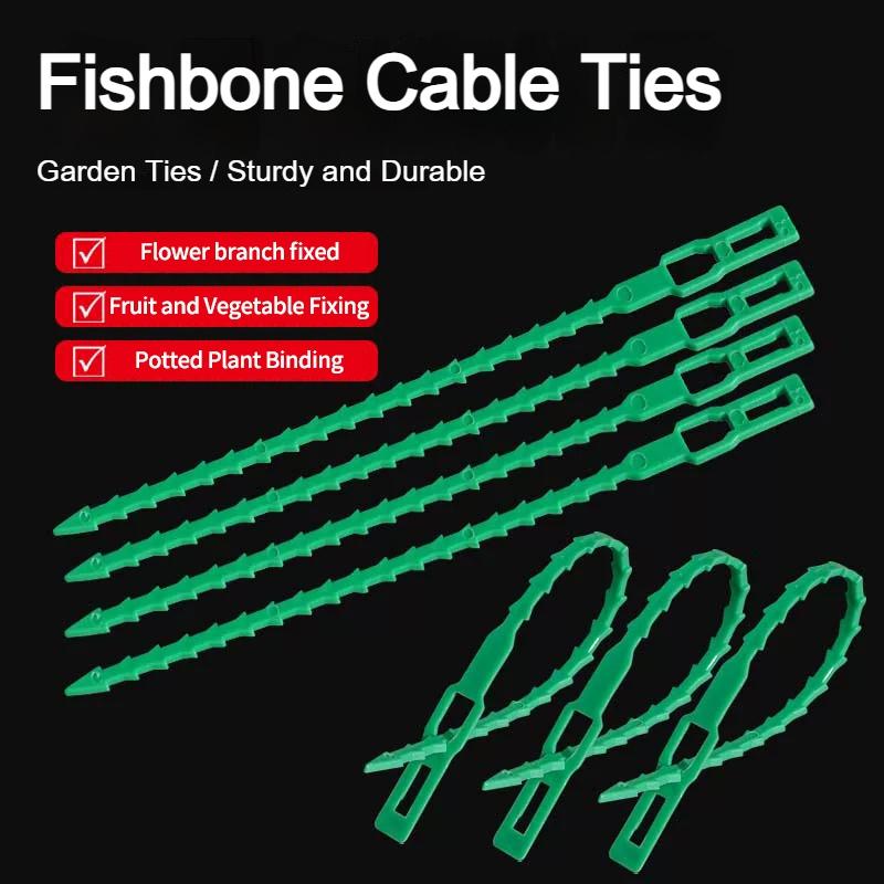 10-300Pcs Adjustable Plant Ties Reusable Self-Locking Wrap Strap For Garden Plant Vine Supports Garden Plant Fastening Tie