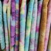 Colorful Tie-Dye Rabbit Fur Print Plush Fabric, 10mm - Ideal for Toy and Clothing Design