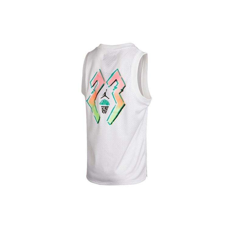 Air Jordan Causual Ventilate Basketball Sports Sleeveness Vest Men s White CZ4860-100 XXXL