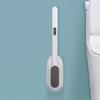 Wall Mounted Disposable Toilet Brush with Cleaning Liquid No Dead Ends Clean Detachable Long Handle Bathroom Cleaning Tools