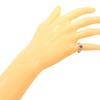 Inele Pt900Platină/Rubin stelar/diamant #5.4(Marime US) 4,2g Femei Folosit