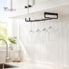 Wall Mounted Cup Storage Wine Glass Holder, Hanging Stemware Racks, Holder Modern Glassware Display Hangers Under Cabinet, Wire Racks for Bar Kitchen