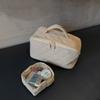 Women Large-capacity Make Up Bag Diamond-shaped Cosmetic Bag Hand-held Travel Toiletry and Storage Bag