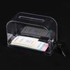 Transparent Lockable Business Card Holder - Large Capacity Desktop Storage Box