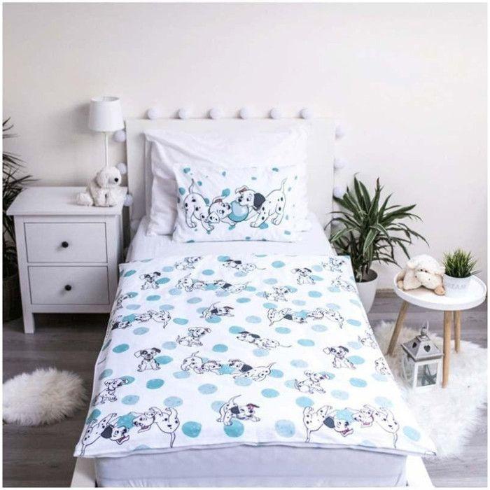 Baby Bedding Set - Plays - 101 Dalmatians - Duvet Cover 100x135cm - Pillowcase 40x60cm - Multicolor
