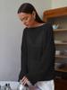 Top a Maglia Rete Autunnale da Donna - Maglione Sexy Trasparente Girocollo
