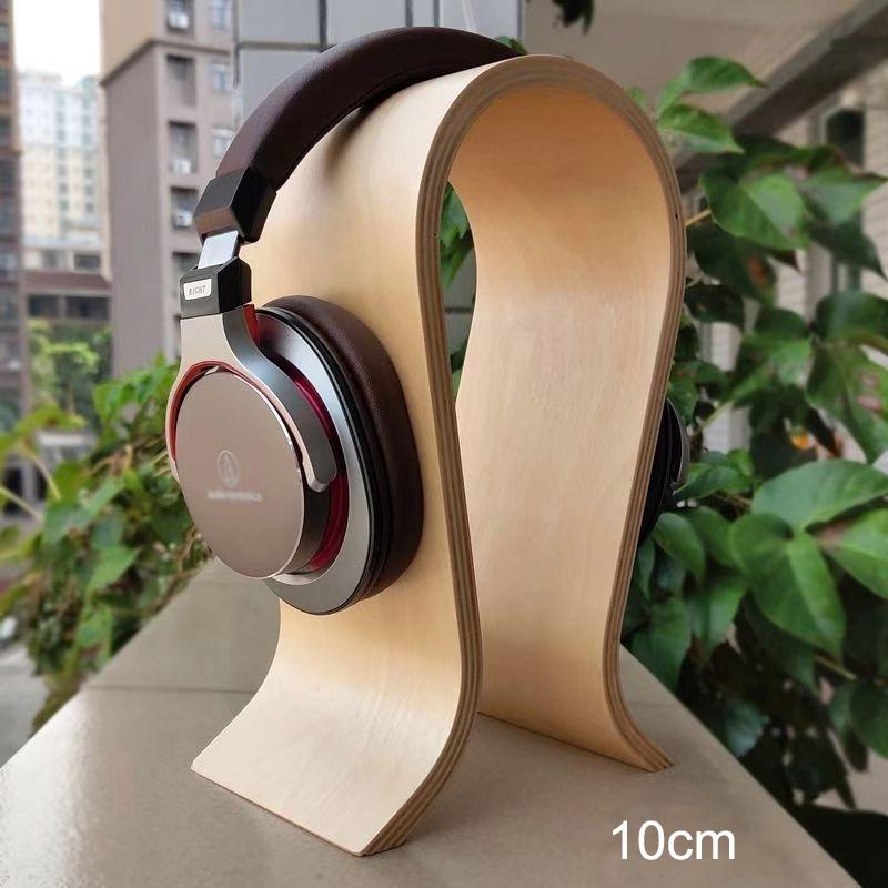 

Head Mounted Headphones Solid Wood Storage Holder Walnut Birch U-shaped Eardphone Storage Stand Headset Display Rack Decoration