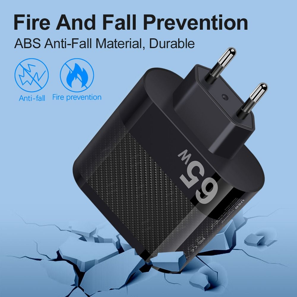 5 Ports Quick Charger Adapter 65W 65W GaN Charger Fast Charging Mobile Phone Adapter  Mobile Phone