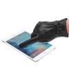 Men Warm Autumn Leather Gloves Motorcycle Windproof Screen Full Finger Gloves Mittens Gloves