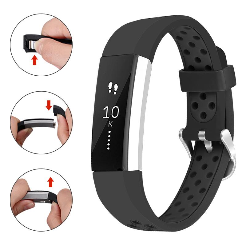 Prikker Fleksibel Silikon Klokkereim for Fitbit Alta HR