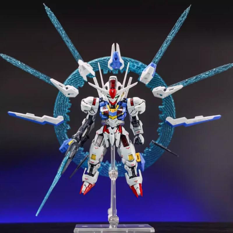 Nieuw Q Versie Supa Mgsd Aerial Gunpla Model Kit Heks Van Mecha Assemblage Speelgoed Actiefiguren Halo Zwevend Kanon Speelgoed Cadeaus