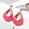 Geometric Earrings Korean Vintage Metal Acrylic Dangle Hanging Earring Brincos Simple Accessories for Women Jewelry