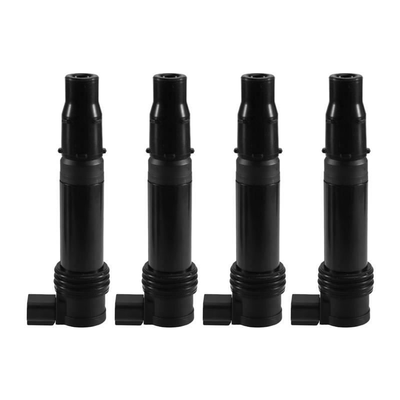 

4Pcs Motorcycle Ignition Coil Stick Fit Ignition Coil For Kawasaki ZX636 ZX6R ZXR9F ZX R9F 636 Ninja 05-16 F6T570 чорний